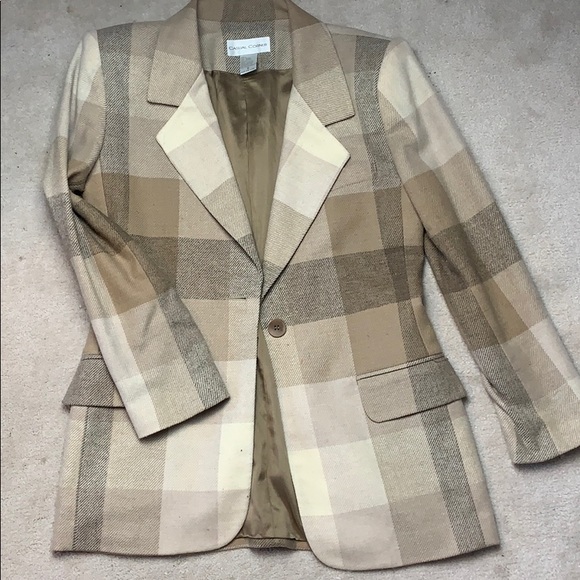 Vintage Jackets & Blazers - Oversized plaid Blazer size 8